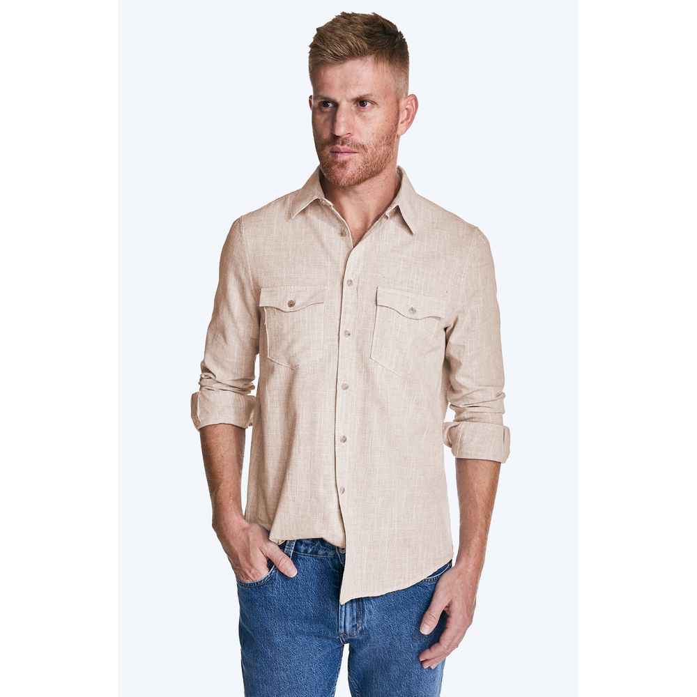 Camisa-Regular-Masculina-Convicto-Manga-Longa-Com-Bolso